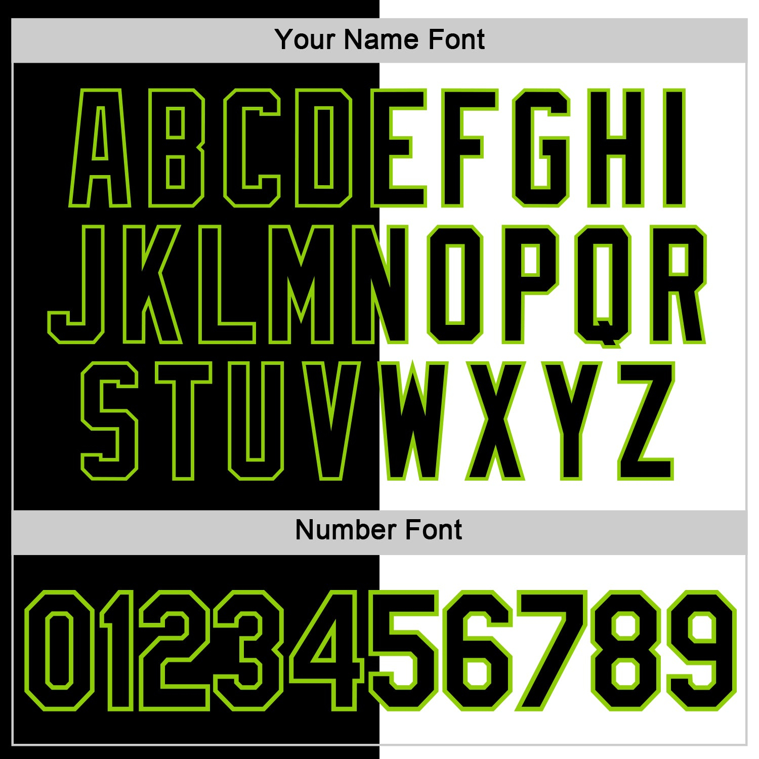 Custom Black White-Neon Green Split Fashion Performance T-Shirt