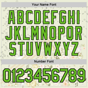 Custom Cream Aurora Green-Black 3D Pickleball Paddles Balls Floral Performance T-Shirt