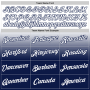 Custom White Navy Fade Fashion Performance T-Shirt