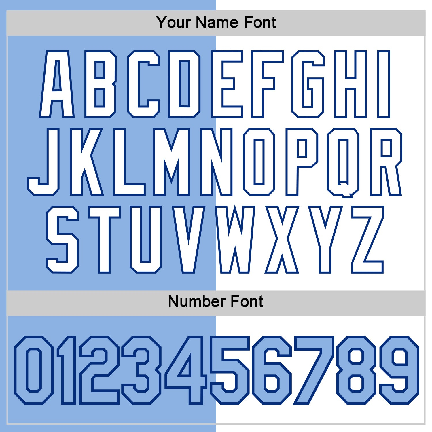 Custom Light Blue White-Royal Split Fashion Performance T-Shirt