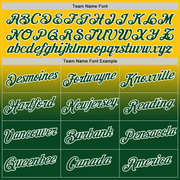 Custom Yellow Green-White Fade Fashion Performance T-Shirt