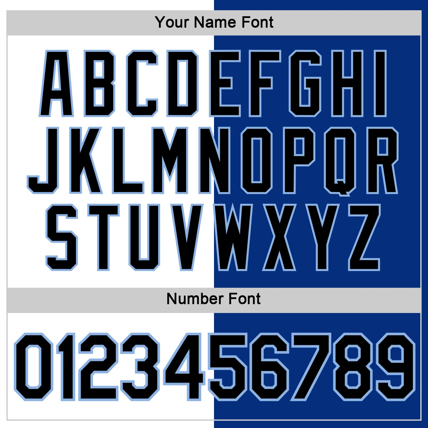 Custom Royal Black-Light Blue Split Fashion Performance T-Shirt