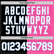 Custom Black Pink-Light Blue Split Fashion Performance T-Shirt