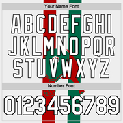 Custom Red White Green-Black 3D Pickleball Paddles Balls Performance T-Shirt