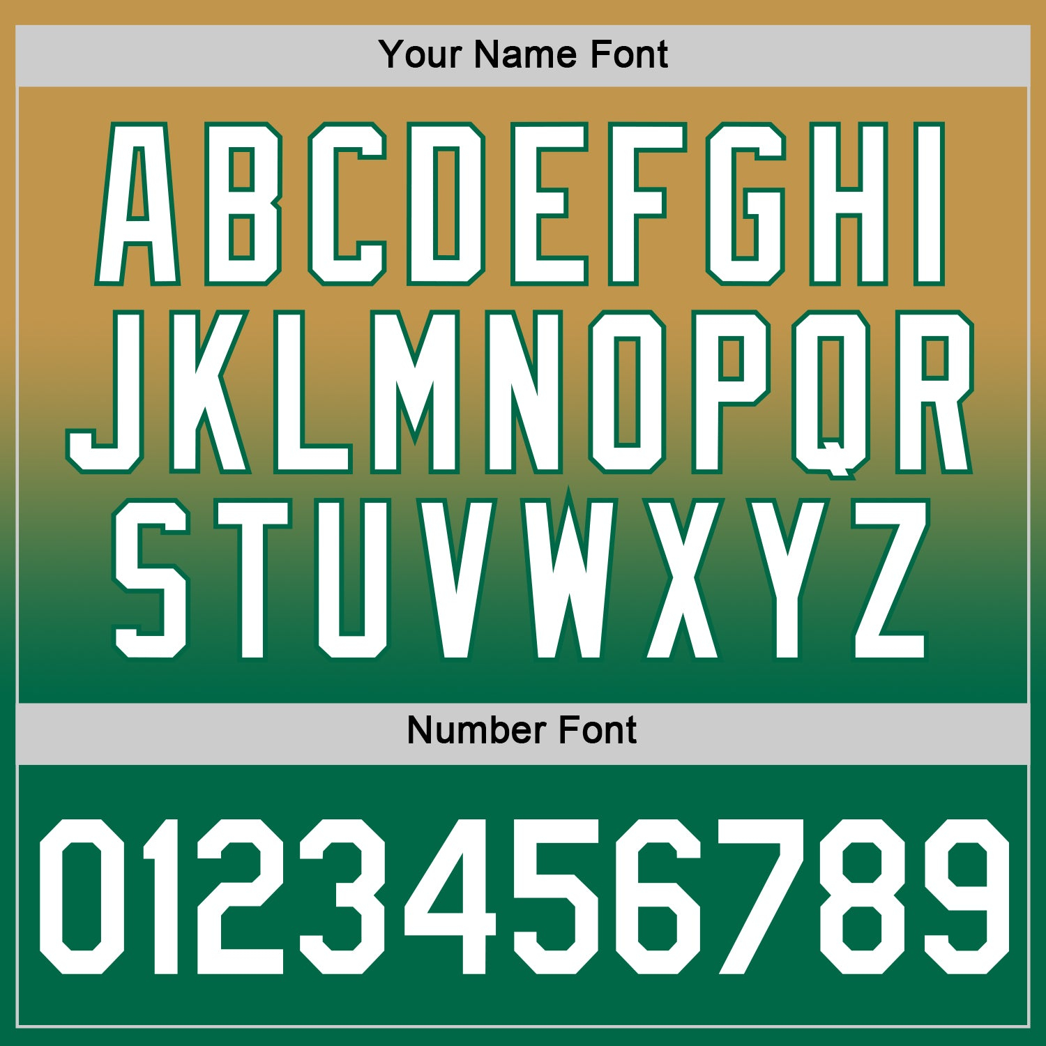 Custom Old Gold White-Kelly Green Fade Fashion Performance T-Shirt