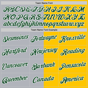 Custom Yellow Green-Gray Split Fashion Performance T-Shirt