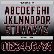 Custom Gray Black-Medium Pink Fade Fashion Performance T-Shirt