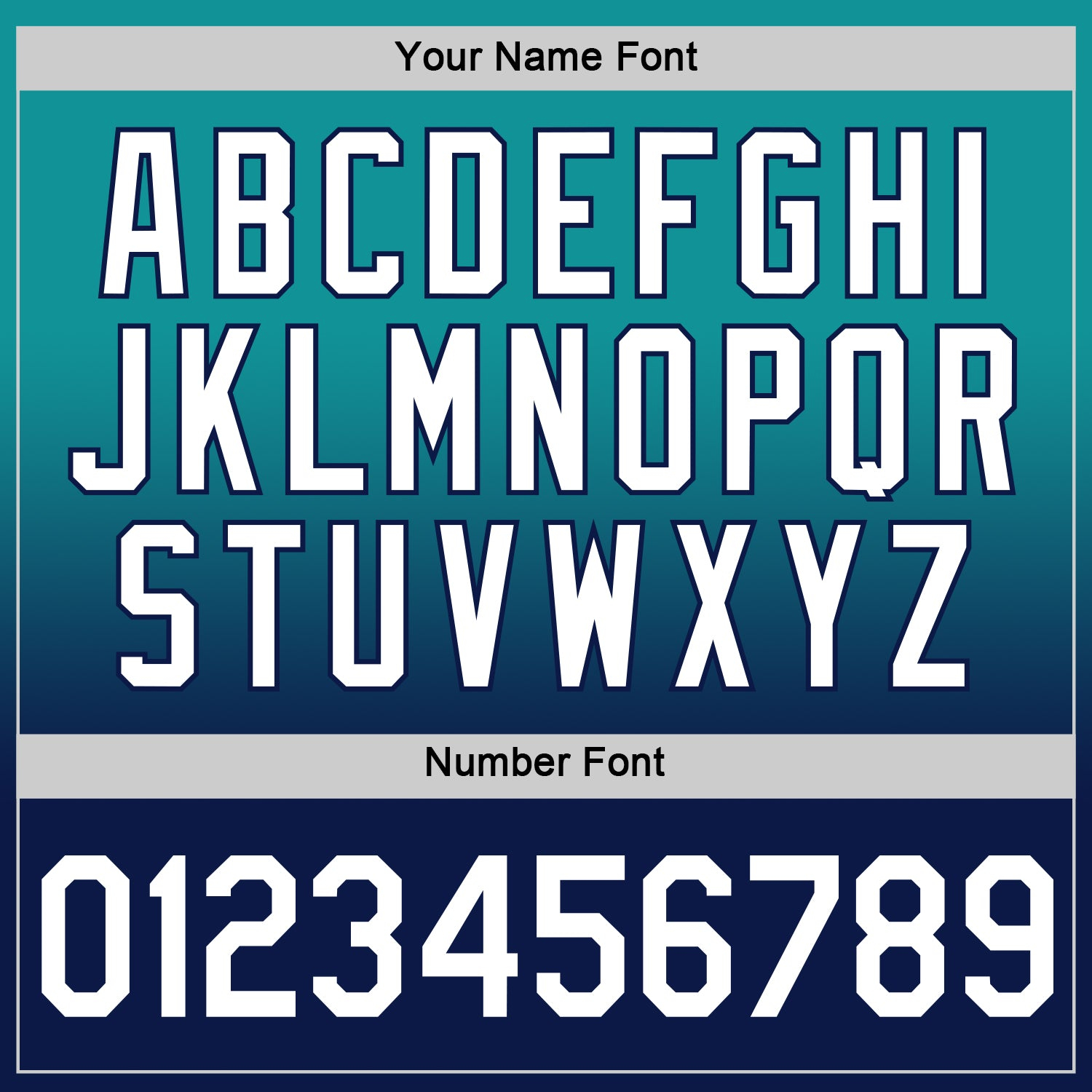 Custom Teal White-Navy Fade Fashion Performance T-Shirt