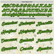 Custom Cream Aurora Green-Black 3D Pickleball Paddles Balls Floral Performance T-Shirt