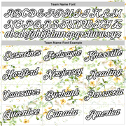 Custom White Black 3D Pickleball Paddles Balls Floral Performance T-Shirt