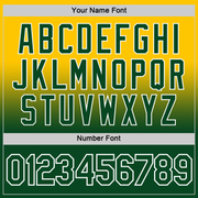 Custom Yellow Green-White Fade Fashion Performance T-Shirt