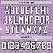 Custom Light Purple White-Black 3D Pickleball Balls Floral Performance T-Shirt