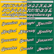 Custom Kelly Green Black-Yellow Split Fashion Performance T-Shirt