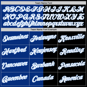 Custom Black Royal-Light Blue Split Fashion Performance T-Shirt