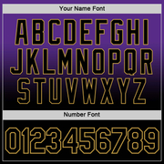 Custom Purple Black-Old Gold Fade Fashion Performance T-Shirt