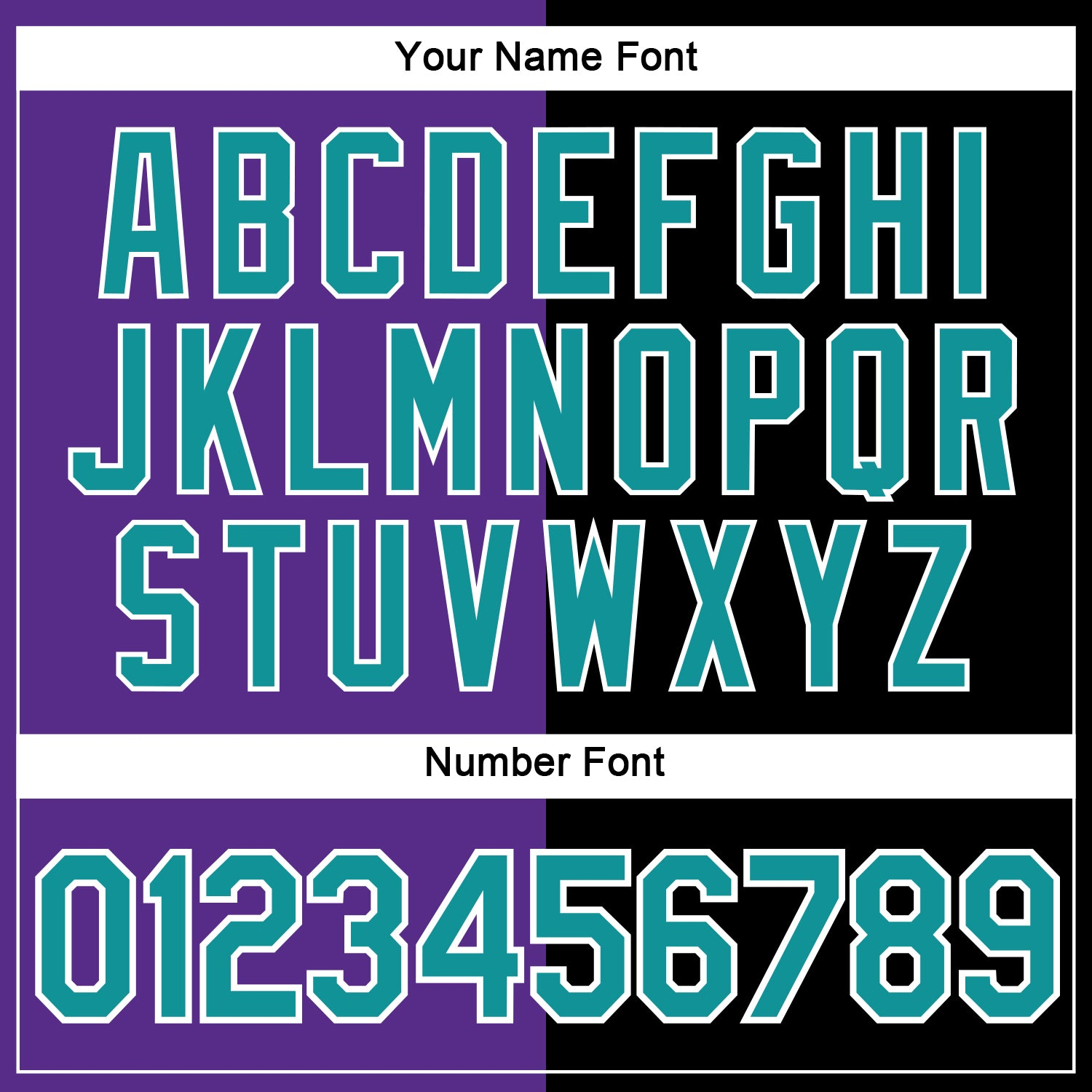 Custom Black Teal-Purple Split Fashion Performance T-Shirt