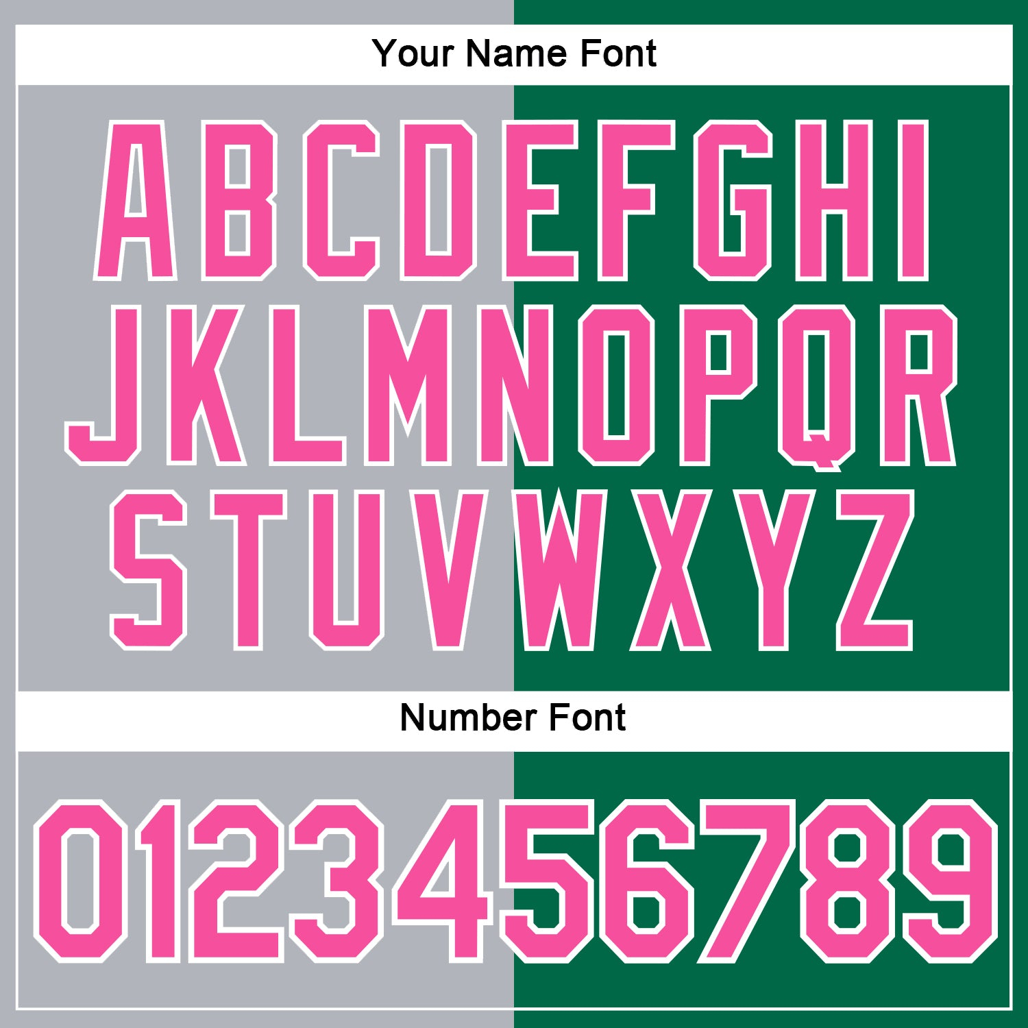 Custom Kelly Green Pink-Gray Split Fashion Performance T-Shirt