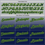 Custom Gray Neon Green-Navy Fade Fashion Performance T-Shirt