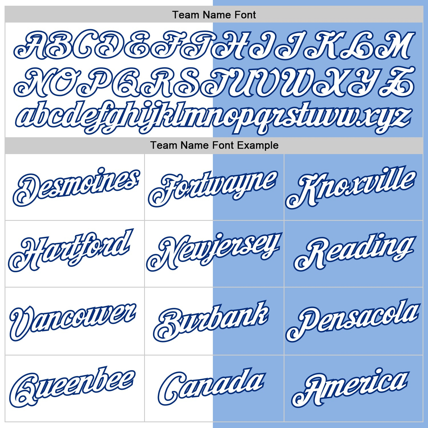 Custom Light Blue White-Royal Split Fashion Performance T-Shirt