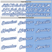 Custom Light Blue White-Royal Split Fashion Performance T-Shirt