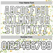 Custom White Black 3D Pickleball Paddles Balls Floral Performance T-Shirt