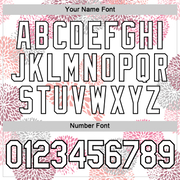 Custom White Black 3D Pickleball Paddles Balls Floral Performance T-Shirt