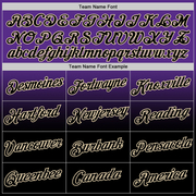 Custom Purple Black-Cream Fade Fashion Performance T-Shirt