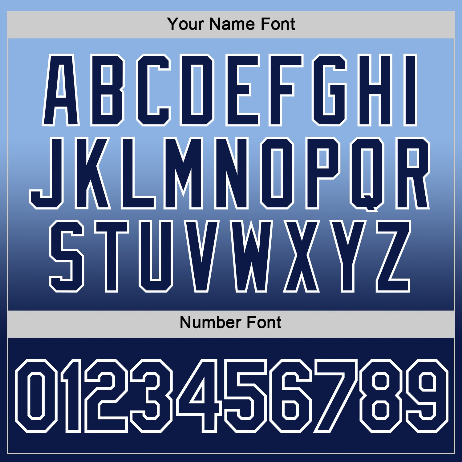 Custom Light Blue Navy-White Fade Fashion Performance T-Shirt