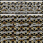 Custom Black White 3D Pickleball Paddles Balls Floral Performance T-Shirt