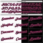 Custom Black White-Pink Split Fashion Performance T-Shirt