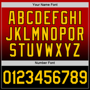 Custom Red Yellow-Black Fade Fashion Performance T-Shirt