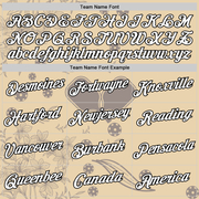 Custom City Cream White-Black 3D Pickleball Paddles Balls Floral Performance T-Shirt