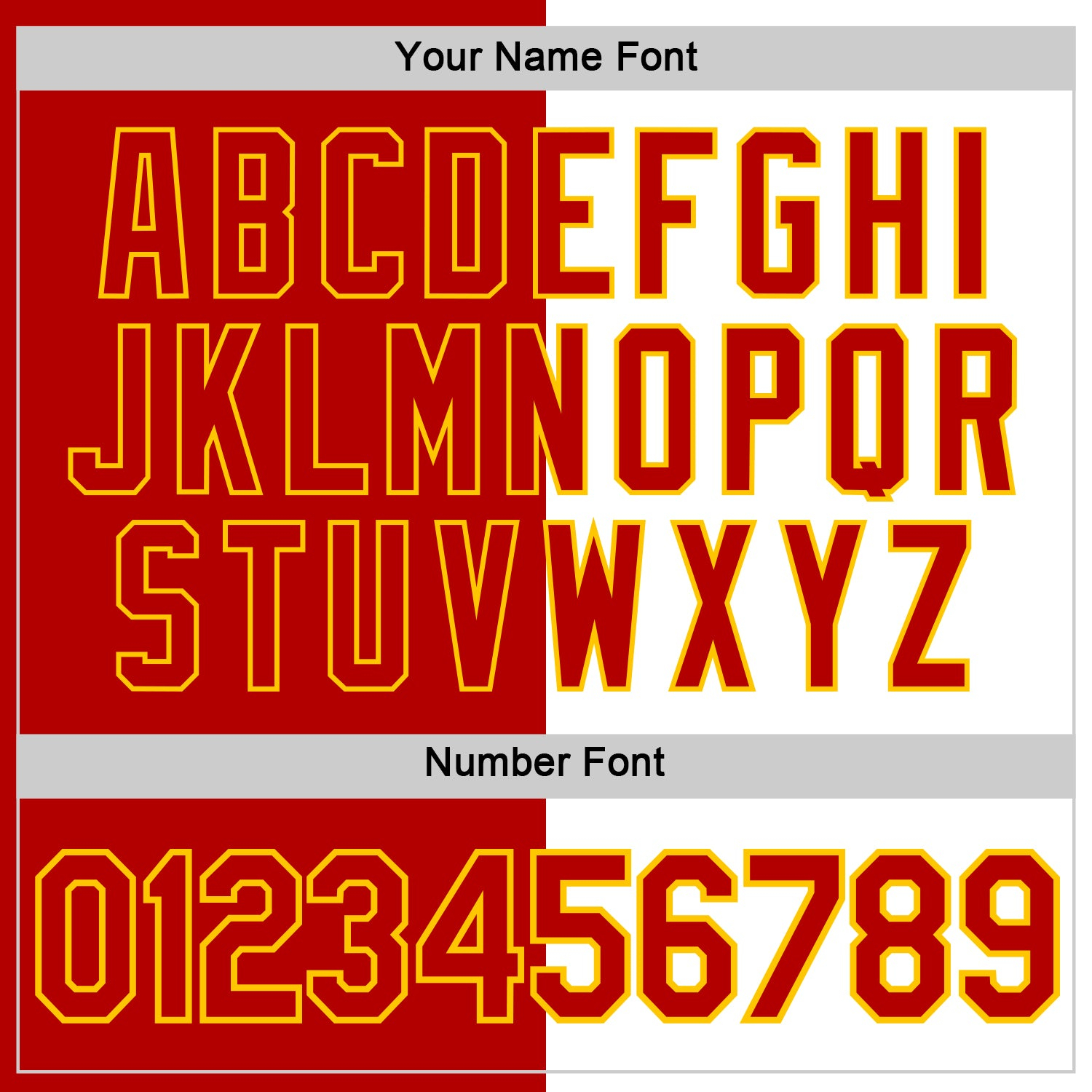 Custom Red White-Yellow Split Fashion Performance T-Shirt