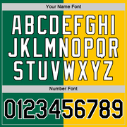 Custom Kelly Green Black-Yellow Split Fashion Performance T-Shirt