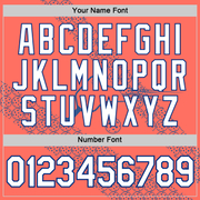 Custom Red White-Royal 3D Pickleball Paddles Balls Performance T-Shirt