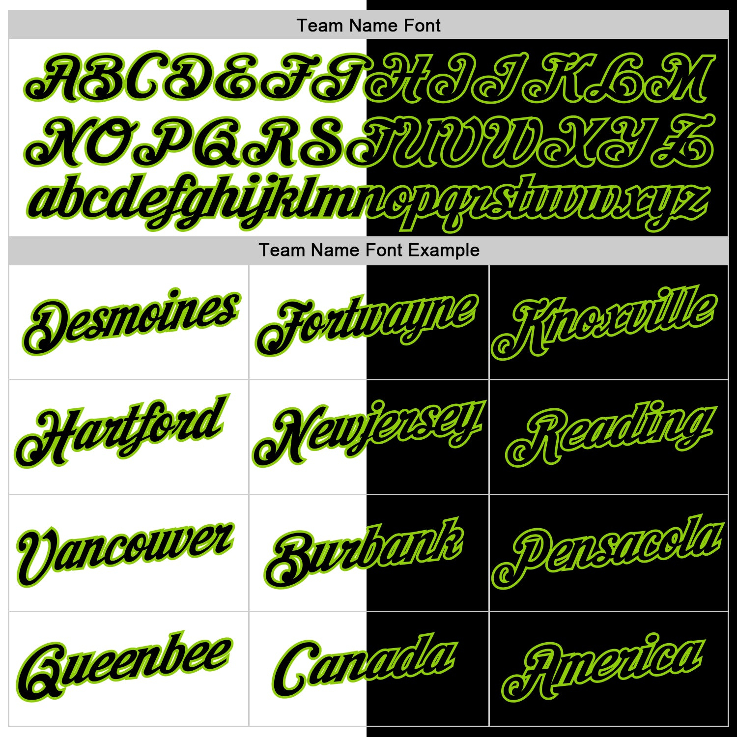 Custom Black White-Neon Green Split Fashion Performance T-Shirt