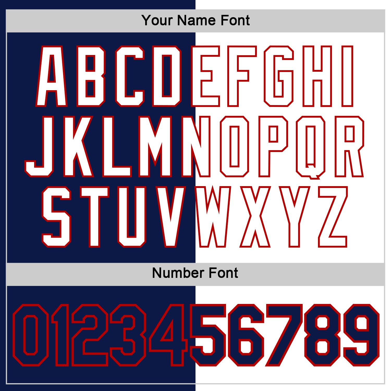 Custom Navy White-Red Split Fashion Performance T-Shirt