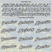 Custom Silver White-Black 3D Pickleball Paddles Balls Floral Performance T-Shirt