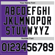 Custom Purple Black-Gray Split Fashion Performance T-Shirt