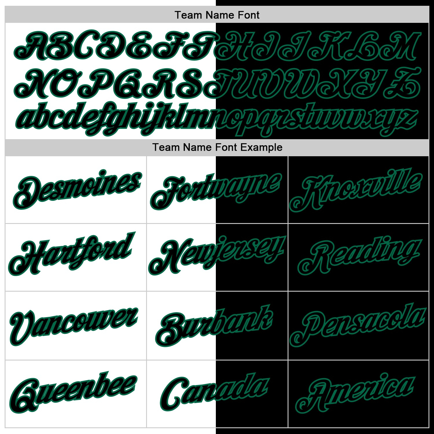 Custom Black White-Kelly Green Split Fashion Performance T-Shirt