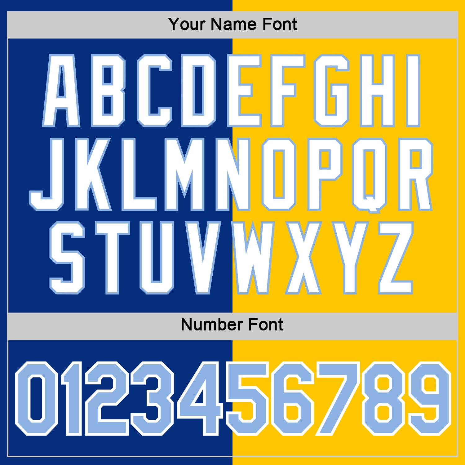 Custom Royal Light Blue-Yellow Split Fashion Performance T-Shirt