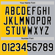 Custom Yellow Black-Gray Split Fashion Performance T-Shirt