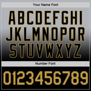 Custom Gray Old Gold-Black Fade Fashion Performance T-Shirt