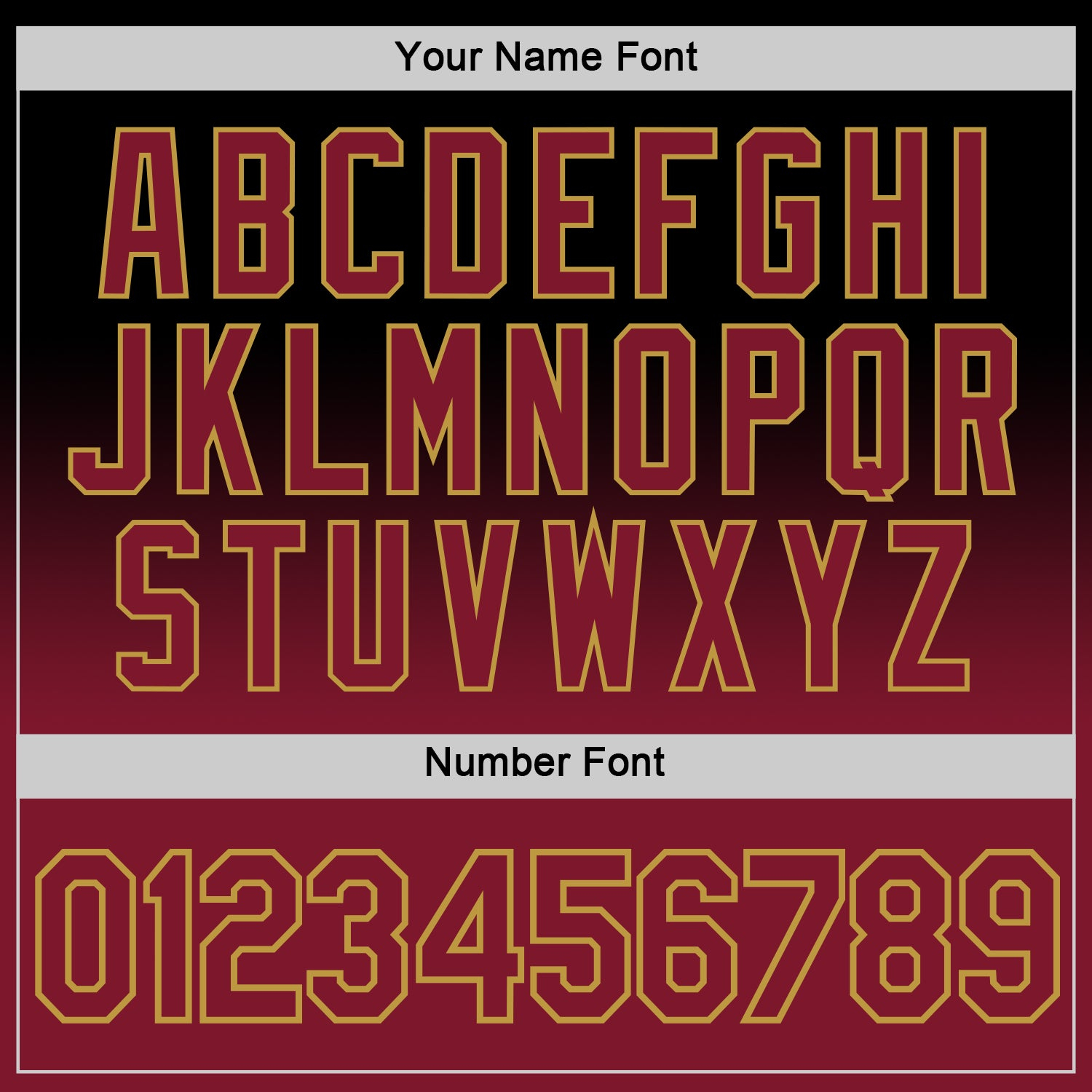 Custom Black Crimson-Old Gold Fade Fashion Performance T-Shirt