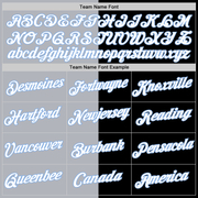 Custom Black Light Blue-Gray Split Fashion Performance T-Shirt