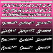 Custom Pink White-Black Fade Fashion Performance T-Shirt