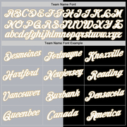 Custom Black Vegas Gold-Gray Split Fashion Performance T-Shirt