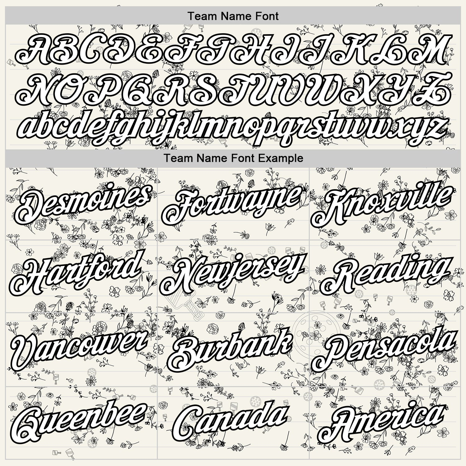 Custom Cream White-Black 3D Pickleball Paddles Balls Floral Performance T-Shirt