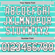 Custom Green White-Black 3D Pickleball Paddles Balls Floral Performance T-Shirt