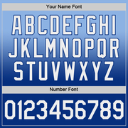 Custom Light Blue White-Royal Fade Fashion Performance T-Shirt